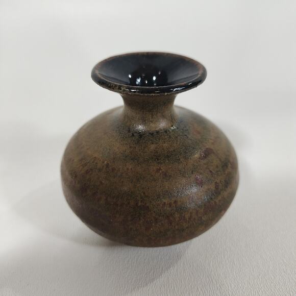 Unmarked Other - Vintage Mini Pottery‎ Vase 3" Glazed Signed DB